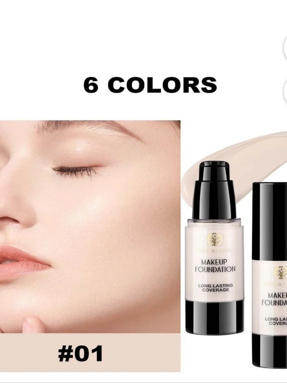 YOUNG VISION LONG LASTING Makeup Foundation -  (01)